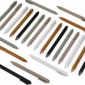 50 Pcs Cute Pretty Pens Bulk 1.0mm Medium Point Colorful Retractable Smooth Writing Ballpoint Pens for Office Home Birthday Party Supplies(Neutral Color)