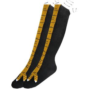 Novelty Funny Crazy chicken legs socks for women men and childen,chicken paws feet leg socks