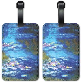 Monet: Irises II - Luggage ID Tags - Suitcase Identification Cards - Set of 2