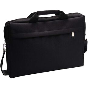 uxcell 15.6-Inch Laptop Shoulder Bag Water-Resistant Laptop Messenger Bag Carry Case Notebook Computer Laptop Bag for Business Travel Work Casual, Black