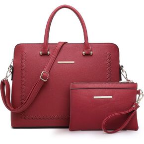 Dasein Laptop Bag for Women 14 Inch Computer Shoulder Bag Large Capacity Messenger Bag Business Office Professional Work Tote
