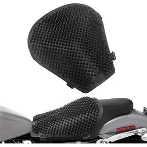 Shock Absorption Motorcycle Seat Cushion,3D Columns Highly Elastic and Breathable Motorcycle Silica Seat Cushion,Seat Cushion Motorcycle Accessories is Soft and Comfortable for Long Rides,Black