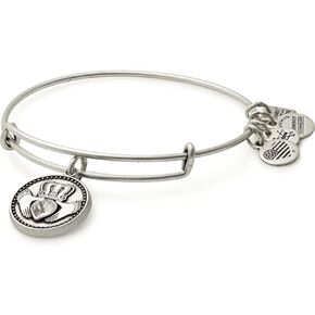 Alex and Ani Claddagh Rafaelian Silver Bangle Bracelet