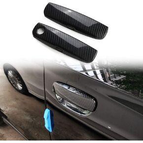 Carbon Fiber Door Handles Trim Cover Sticker Decals for Dodge Challenger 2015+