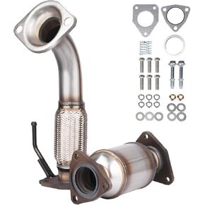 Catalytic Converter High Flow 16436 Replacement for 2008-2012 Accord 2.4L, 2009-2014 TSX 2.4L, Stainless Steel Catalyst Converter EPA Convert Compliant 2 Packs