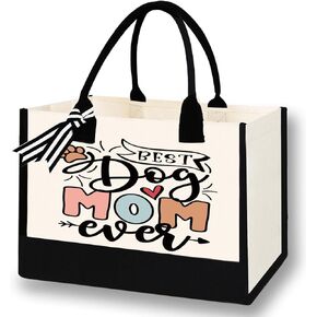 Canvas Tote Bag for Mom Nurse Teacher Boss Lady Dog Mom Christmas Birthday Gifts for Women Lady for Shopping