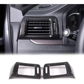 2PCS Side Air Vent Frame Trim for Honda Pilot 2016-2022/ Ridgeline 2017-2024/ Passport 2019-2024, ABS Center Console Side Air Conditioning Outlet Cover Accessories (Carbon Fiber Pattern)