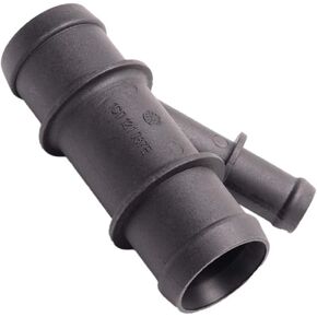 Water Radiator Coolant Hose Connector Pipe 1C0121087E 1C0 121 087E Compatible With VW MK6 Jetta 11-08 Polo 05-20 Skoda 11-15 Seat 13-17 1.6L Audi TT 1.8T 03-06