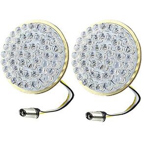 ZYTC 2" LED Turn Signals w/Running Light Bullet Style Front 1157 LED Turn Signal Kit for Harley Davidson