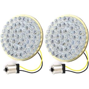 ZYTC 2" LED Turn Signals w/Running Light Bullet Style Front 1157 LED Turn Signal Kit for Harley Davidson
