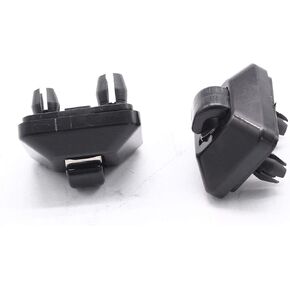 2pcs SHLPDFM Black Inner Sun Visor Hook Clip 8U0857562A Compatible with Audi A1 A3 A4 A5 Q3 8E0857562A