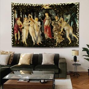 INVIN ART Tapestry Wall Hanging Art Home Decor, The Kiss by Gustav Klimt Art Print Painting for Living Room Bedroom Bathroom Dorm