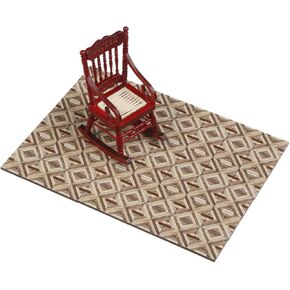 Dollhouse Flooring, Miniature Accessories, 1/12 Scale Square Tiles, Dollhouse Parquet Flooring, 70pcs, REDUCIO!