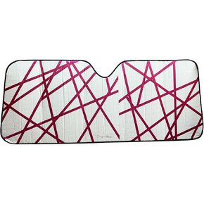 New Silver Double Bubble Super Jumbo Windshield Sun Shade Cars Trucks SUVS (67'' x 31.5'' (SJ))