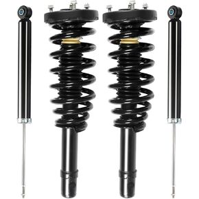 Front & Rear Struts Shock Absorbers Coil Spring Assembly Fit for 2006-2010 Hyundai Sonata, for 2006-2011 Hyundai Azera Replacement #172281 5614 (Set of 4)