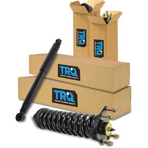 TRQ Front and Rear Complete Strut Assembly & Shock Absorber Kit Shock & Spring Strut Assembly Compatible with 2007-2011 Dodge Nitro 2002-2012 Jeep Liberty