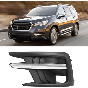 TTCR-II Compatible with 2019-2022 Subaru Ascent Front Bumper Fog Light Cover, for 2019-2022 Subaru Ascent Fog Lamp Bezel Crome Trim Left Driver Side Replacement SU1038134 57731XC09A