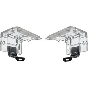 2pcs Mounting Bracket with Metal Clip for 1" (25mm) PVC Cordless Honeycomb & Pleated Shades Cordless Blinds Headrail Holder Clip