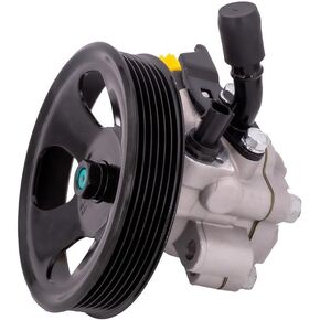 Power Steering Pump with Pulley Compatible with Hyundai Santa Fe 2007 2008 2009 V6 2.7L, Replace # 21-5479, 215479, 571002B300