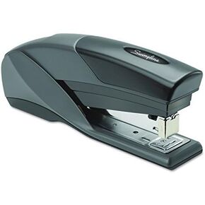 Swingline 66402 Optima 25 Reduced Effort Stapler, Full Strip, 25-Sheet Capacity, Gray/Orange