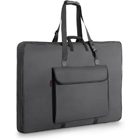 Premium Art Portfolio Case - 32" x 42" - Soft Sided - Foldable - Waterproof & Tear Resistant - Artwork, Photography, Sketch, LCD, Monitor, Solar Panel - Shoulder Straps & Handles