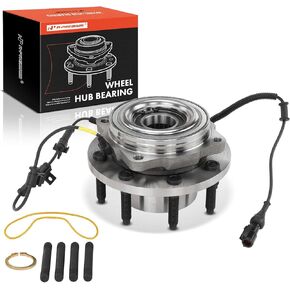 A-Premium Front Wheel Bearing and Hub Assembly with ABS & 8-Lug Compatible with Ford (with 4WD & SRW) - F-250 Super Duty 2005-2010, F-350 Super Duty 2005-2010
