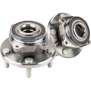 PHILTOP 513263 Front Wheel Hub Bearing Assembly for Avenger 2008-2014, Sebring 2007-2010, Caliber 2009, 200, Wheel Bearing 5 Lugs 2PCS