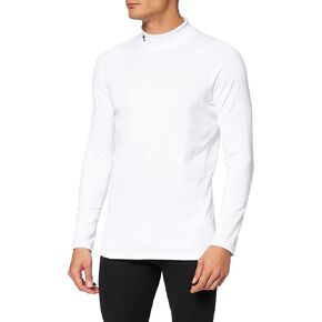 UA ColdGear® Armour Fitted Mock Shirt - White - 4X-Large