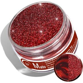 Matio Red Mica Powder, 0.7oz/20g Premium Mica Pigment Powder Natural Epoxy Resin Color Pigment for Soap Making, Bath Bombs,DIY Arts Crafts Additive Acrylic,Woodworking,Car Freshie Supplies (Royal Red)