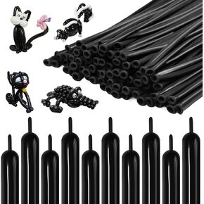 Clear 260 Balloons, 100PC Transparent Long Balloons for Party Balloon Garland Thickening Skinny Latex Twisting Balloon for Animals Modeling Magic Clown Balloons Wedding Birthday Xmas Party Decorations