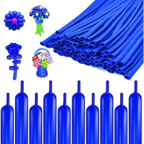 Clear 260 Balloons, 100PC Transparent Long Balloons for Party Balloon Garland Thickening Skinny Latex Twisting Balloon for Animals Modeling Magic Clown Balloons Wedding Birthday Xmas Party Decorations