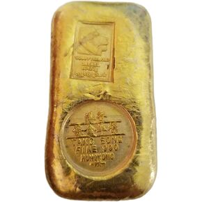 LAOJUNLU Brass Material Imitation Waist-Shaped Gold Nuggets, Non-Gold, Antique Handicrafts, Antique Gold Ingots, Film and Television Props