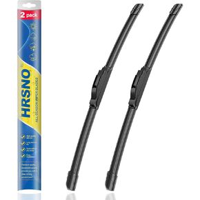 HRSNO® 24"+20" Wipers Replacement for Kia Sorento 2015-2011 Kia Soul 2023-2010 Toyota 4Runner 2023-2010 Camry 2011-2007 GMC Acadia 2023-2017 Hyundai Sonata 2010-2006 Windshield Wiper Blades(Pack of 2)