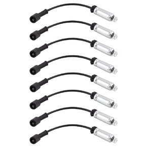 Set of 8 Ignition Spark Plug Cable Wire Set Compatible with 2000-2006 Chevrolet Avalanche Silverado Suburban Cadillac Escalade GMC Sierra Tahoe Yukon Hummer H2 (4.8 5.3 6.0L V8) 12192133 748GG