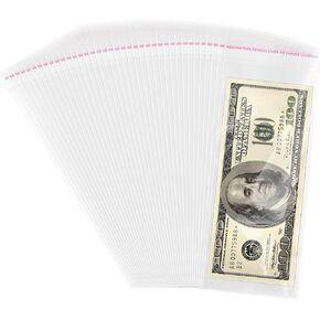 HiShutiao 100pcs 3 * 7.9 Self-sealing Transparent Bags Clear Cellophane Bags: Transparent, Durable, Ideal for Decorations Bakery Candle Candy Cookie Snacks Pretze land Gifts
