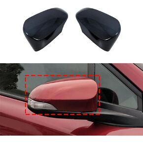 MICROCK Rearview Mirror Guard Trim Side Door Mirror Cover for Toyota Corolla 2014-2018, for Toyota C-HR 2018-2022, for Avalon 2013-2018, for Venza 2013-2015, Carbon Fiber
