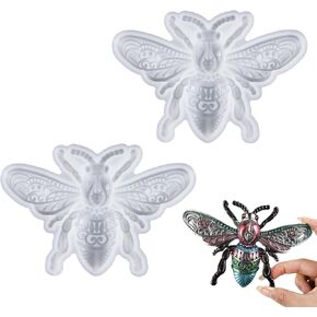 Dragonfly Resin Molds Silicone, 2Pcs Large 3D Dragonfly Shape Mould for Epoxy Resin, Decorative Insect Series Cake Chocolate Mold for DIY Craft Ornament