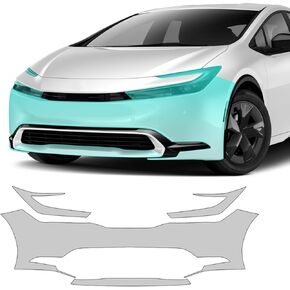 لسيارة Toyota Prius Prime 2023 2024 SE XSE Premium LE XLE TPU PPF طبقة حماية طلاء مضادة للخدش ذاتية الشفاء مع مجموعة تثبيت ملحقات تشطيب السيارة ومصباح أمامي