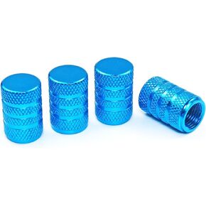 Black Valve Stem Caps Aluminum Anodized Tire Valve Caps Universal Valve Stem Covers for Car, Truck, SUV, Motorcycle, Bike and Bicycle (8 Pack)