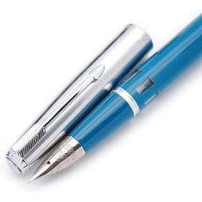 czxwyst 601A Steel Cap Vacumatic Fountain Pen (Black with ink window)