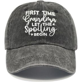 First Time Grandma Gifts, New Grandma Gifts First Time 2024, Promoted to Grandma Gifts Adjustable Baseball Cap