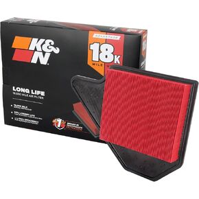 K&N Engine Air Filter:Extended Life 24,000 MileReplacementAir Filter:Compatible with 2011-2019Dodge/Chrysler/Lancia/Ram/Volkswagen(Grand Caravan,Town & Country Van,Voyager,Cargo Van,Routan),KNX-2462