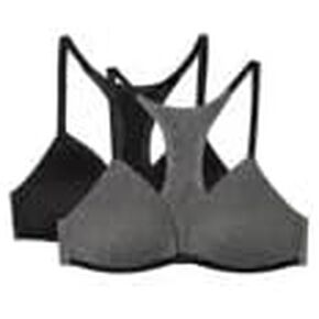 Vanity Fair Girls' No Show Front Closure Bra, 2-Pack