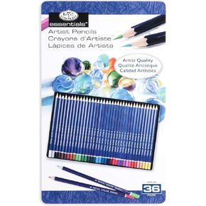 Royal & Langnickel Essentials 36pc Artist Color Pencil Tin Set