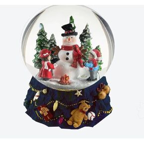 S/4 Christmas Snow Globe, Train and Santa Claus and Snowman Snowglobes Figurines, Snow Globes，Santa Snow Globe, Christmas Snow Globes, Christmas Decor