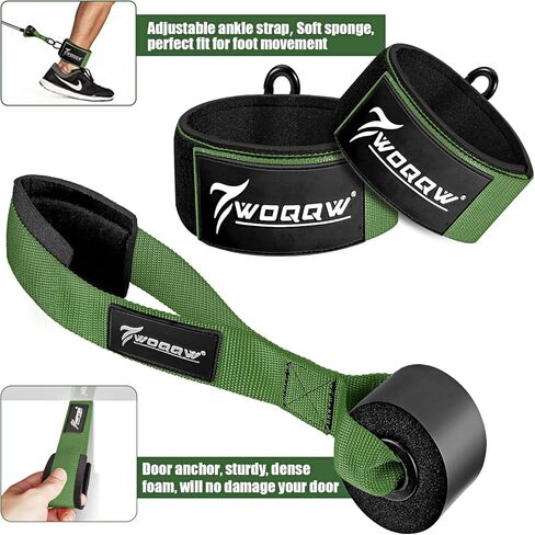 أربطة مقاومة ثقيلة، أربطة تمرين بوزن 350 رطلًا مع مقابض، أربطة تمرين للرجال، مجموعة أربطة وزن مع مرساة للباب وأشرطة للكاحل، معدات تدريب القوة للياقة البدنية في المنزل in Kuwait