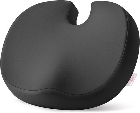 AMOOS Stylish Pink Seat Cushion, Ergonomic Wider Office Chair Cushion Enhances Posture with Lasting Support for Sciatica & Hip Pain Relief, Memory Foam Cushion for Office & Home Chair, Car Seat in Saudi Arabia