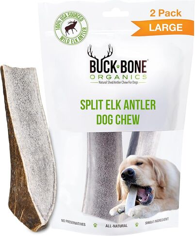 Buck Bone Organics Elk Antler Split Dog Chew (Medium) in Saudi Arabia