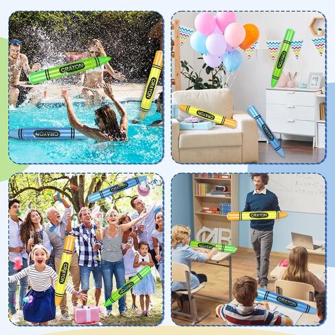 43-Inch Inflatable Pencil Giant Blow Up Pencil Colorful Inflatable Crayons, Birthday Party Supplies, and Room Decoration (Yellow, 43in) in Saudi Arabia
