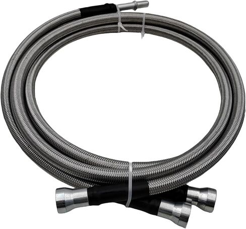 مجموعة خرطوم خط الوقود المضفر من الفولاذ المقاوم للصدأ المرن مناسبة لسيارة GMC Sierra/Chevy Silverado 1500 2500 2500HD 3500 1999-2003 استبدال 819-840 ملحقات السيارة in Kuwait